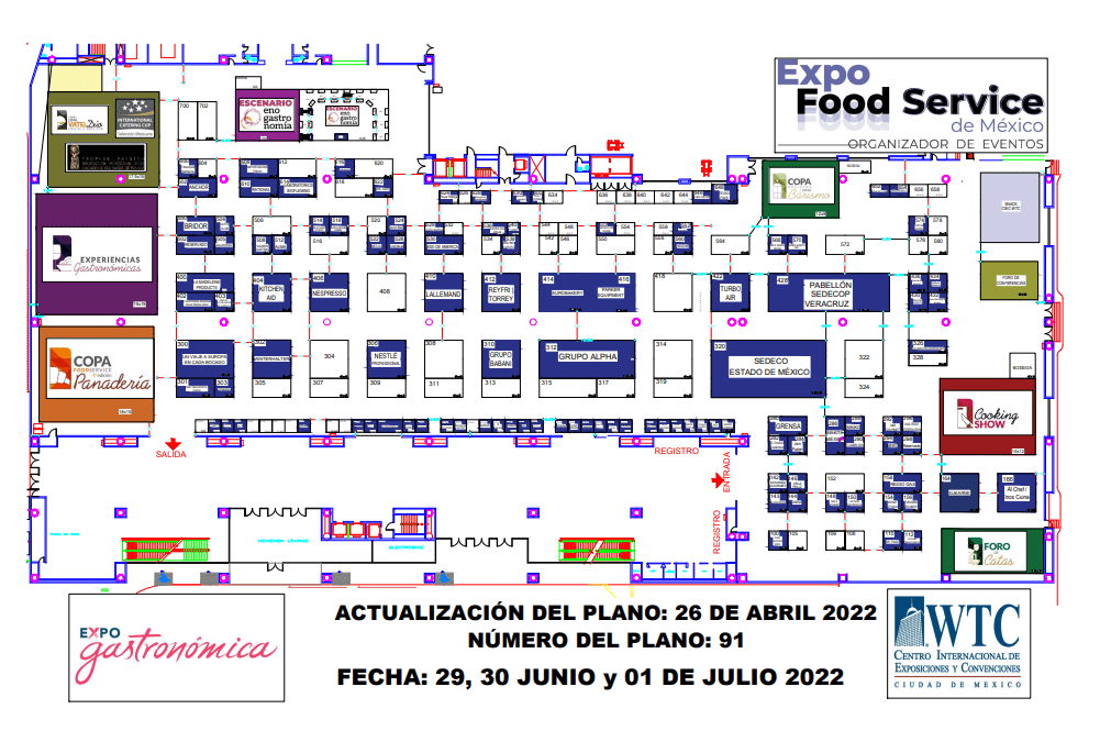 Layout expo gastronómica