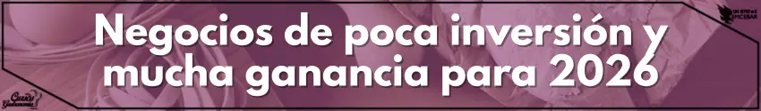 consejos - Cursos de Gastronomía Negocios de poca inversión y mucha ganancia para 2026
