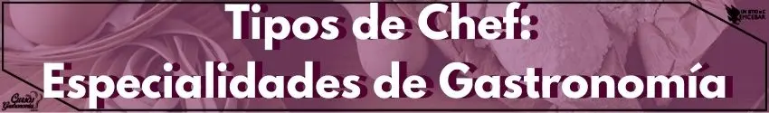 Tipos de Chef Especialidades de Gastronomía
