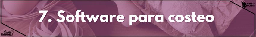7. Software para costeo 