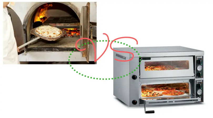 horno electrico vs horno leña